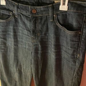 Size 10 regular Gap dark denim stretch flare jeans